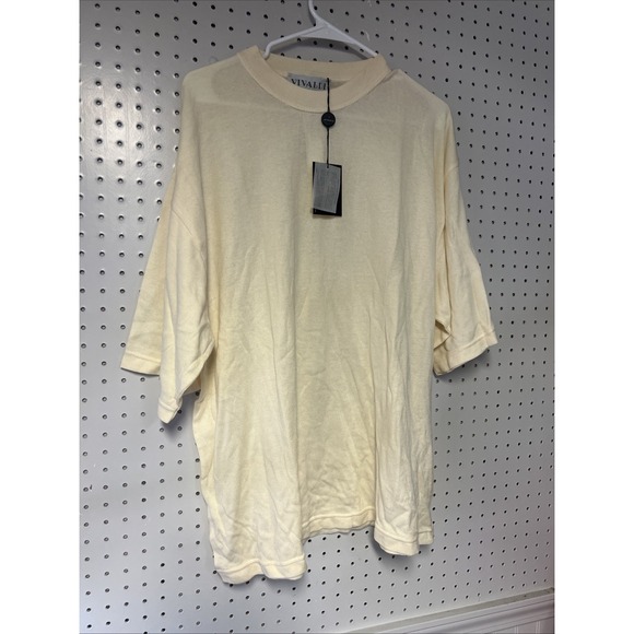 Other - NOS Rare VIVALDI Vintage Made‎ Italy 100% Cotton Ivory Shirt XL